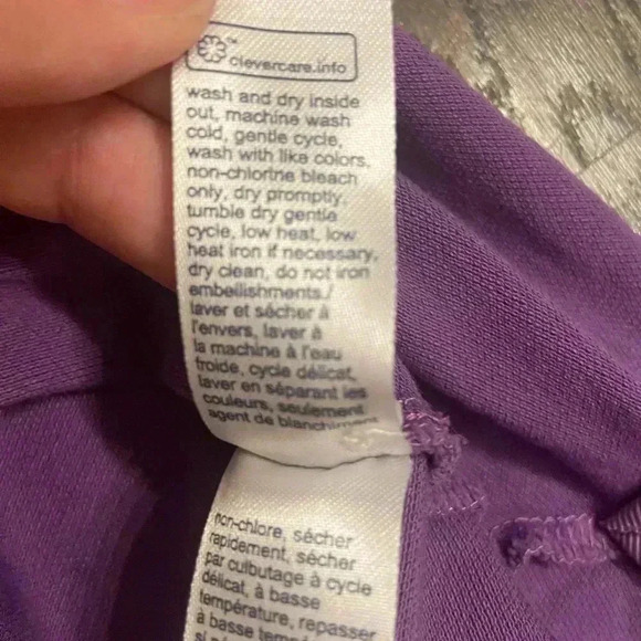 Tommy Hilfiger Women M Slim Fit Stretch Pride Flag Polo Short Sleeve Purple Y2K - Picture 10 of 10